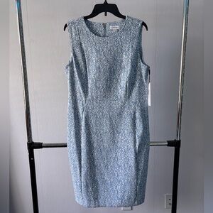 Calvin Klein Silver Sequin One Shoulder Mini Dress